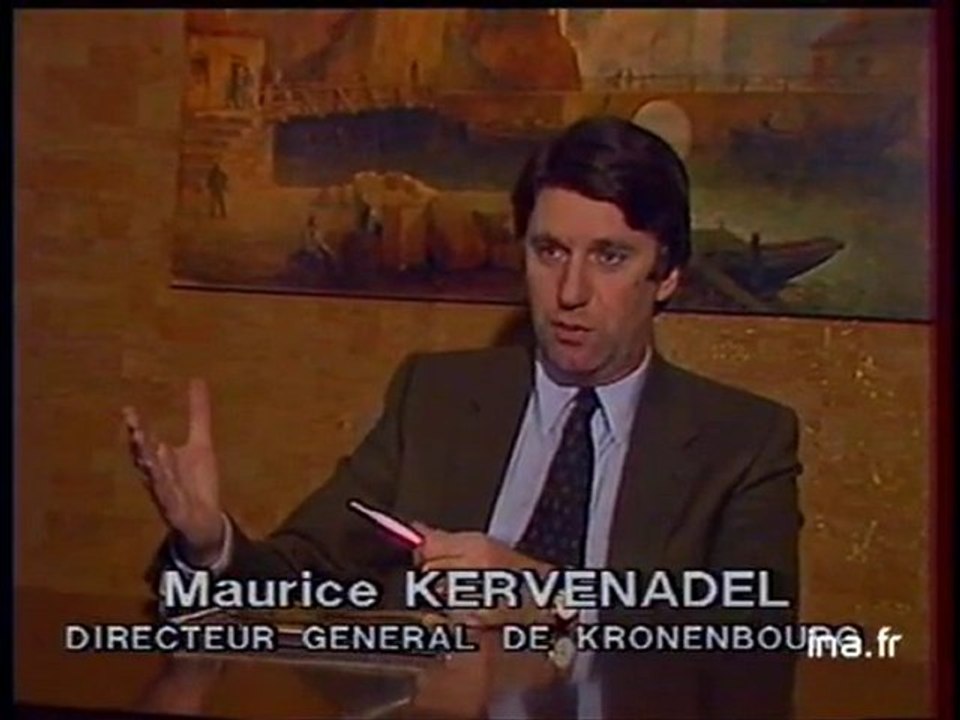 Jacques Delors à la brasserie Kronenbourg