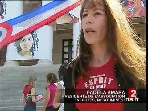 [Fin de la marche des femmes Ni putes, ni soumises : exposition Mariannes ]