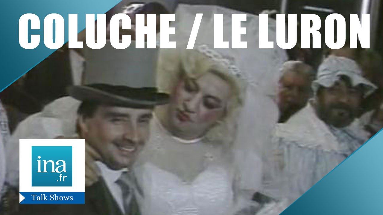 Le mariage de Coluche et Thierry Le Luron | Archive INA
