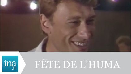 Johnny Hallyday à La Fête de l'Humanité - Archive INA