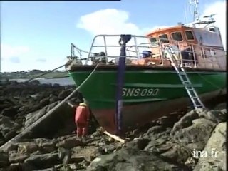 IP : avec la tempête, le canot de la SNSM échoué