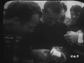 Départ de Tabarly pour les Etats Unis à la Trinité sur Mer