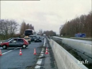 Brumath : Autoroute A4, chute ligne de haute tension