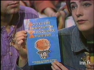 Jean Yves Le Gallou (FN) et tract SIDA