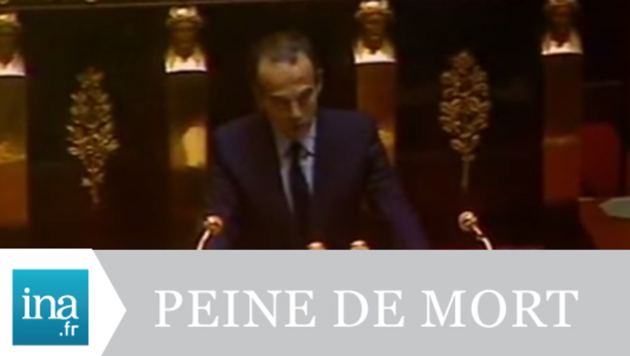 Robert Badinter "J'ai l'honneur de demander l'abolition de la peine de mort en France" - Archive INA
