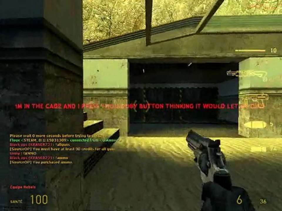 Kraser sur le MODE ZOMBIE de Half-Life2 deathmatch Video Fun