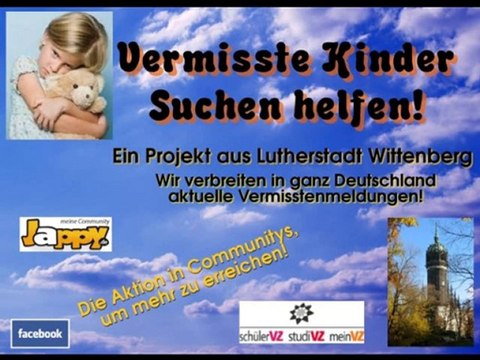 Vermisste Kinder Suchen Helfen! Werbetrailer