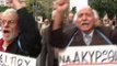 Angry Senior Citizens Start Greek Pensions Protest