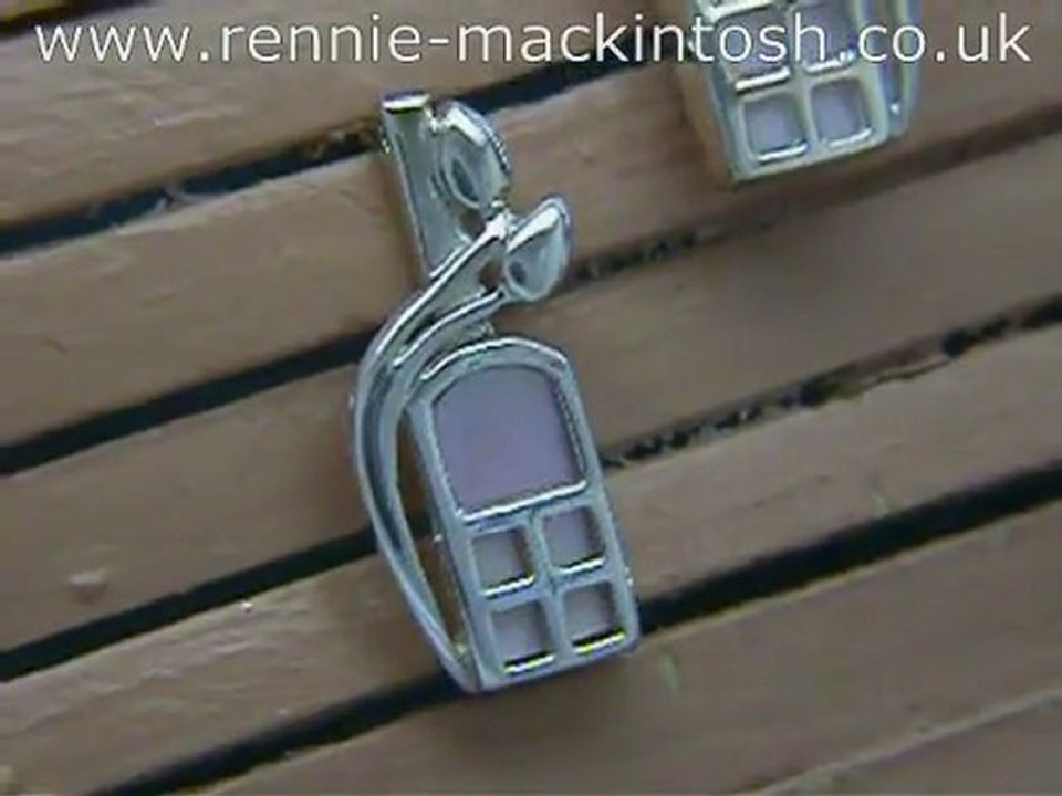 Charles Rennie Mackintosh silver earrings DWA303