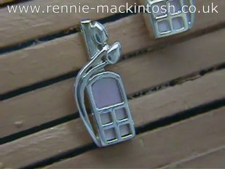 Charles Rennie Mackintosh silver earrings DWA303