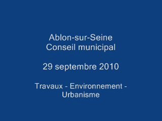CM 29 sept. 2010 réseau d'assainissement