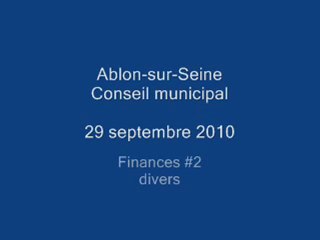 CM 29 sept. 2010 Finances #2