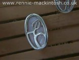 Sterling silver Charles Rennie Mackintosh earrings DWA304