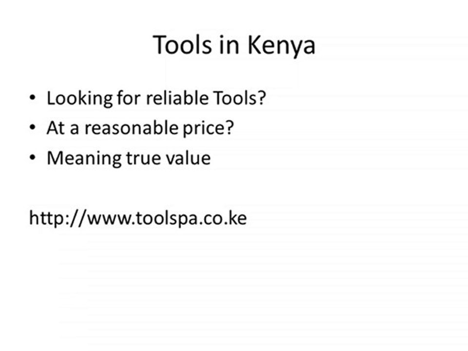 Tools Kenya