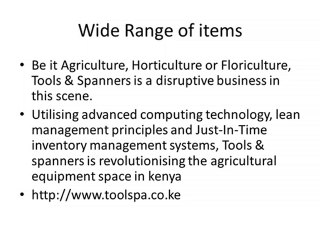 Agricultural Equipment Kenya