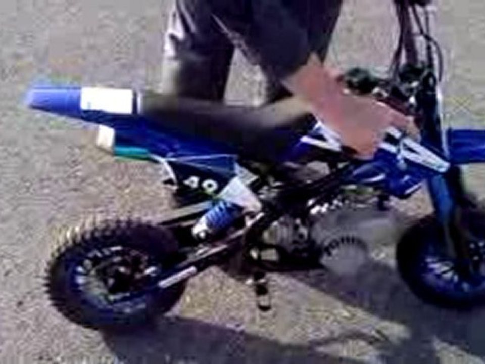 Démarrage mini moto