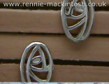 Charles Rennie Mackintosh silver earrings DWA358
