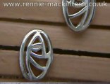 Sterling silver Charles Rennie Mackintosh earrings DWA358