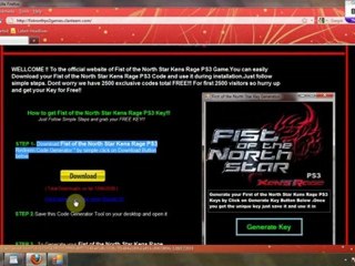 Download Fist of the north star codes PS3 XBOX PSP PC