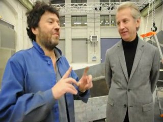 J.P. Rozand (sculpteur) en résidence à Montceau (2010)