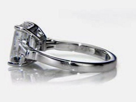 3-Carat Emerald-cut Cubic Zirconia Baguette Jewelry