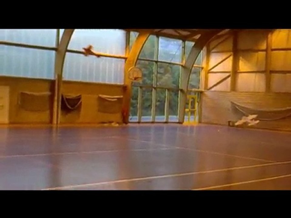 Mes débuts en avion indoor.