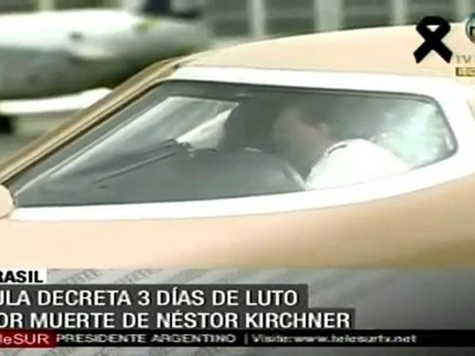Lula decreta tres días de luto por muerte de Néstor Kirchn