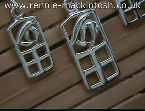 Charles Rennie Mackintosh silver jewellery set DSG143