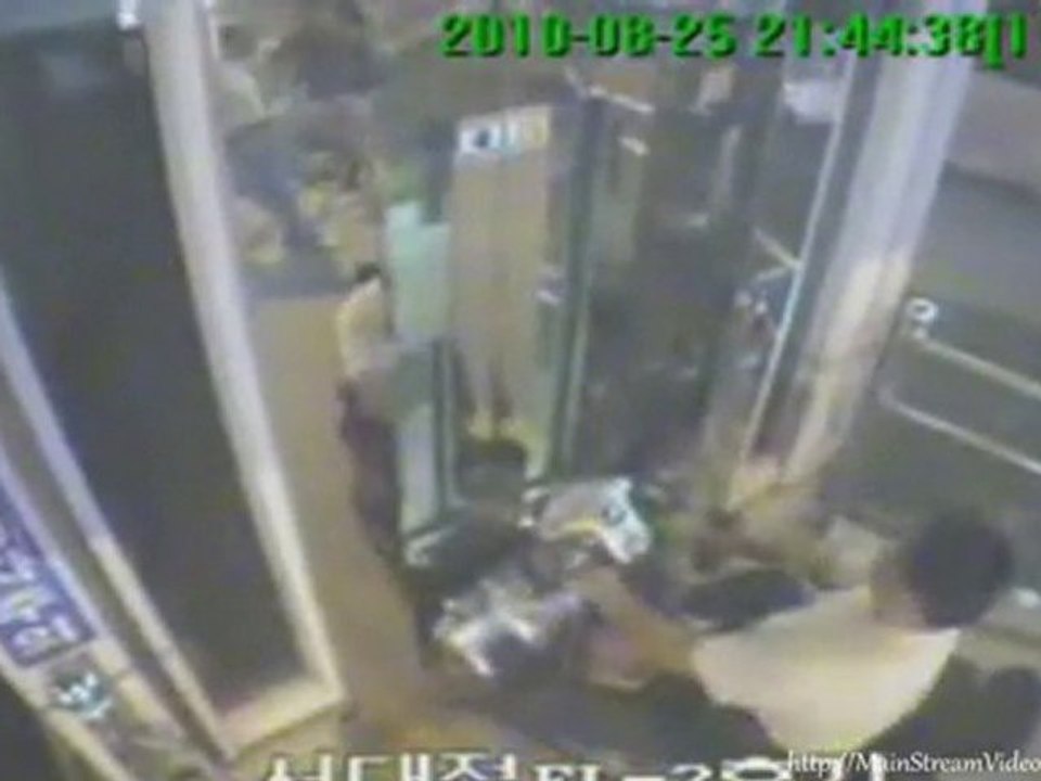 Motorized Scooter Crashes Through Elevator