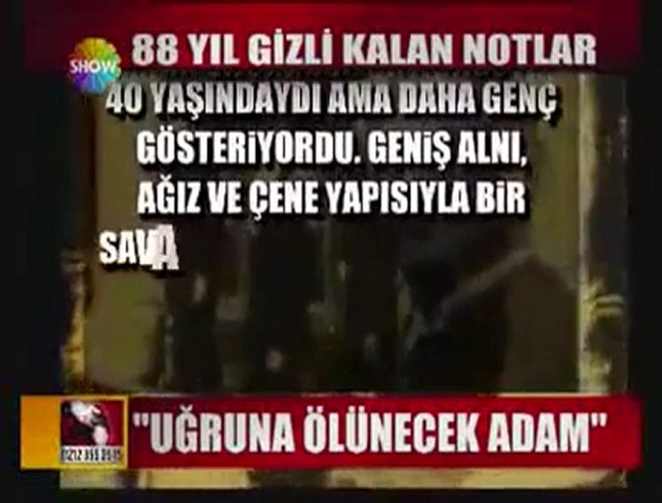 ATATÜRK, UĞRUNA ÖLÜNECEK BİR İNSAN