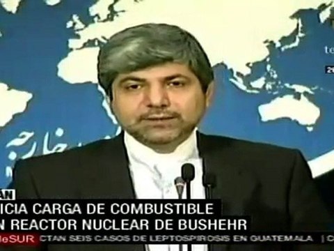 Inicia carga de combustible en reactor nuclear de Bushehr