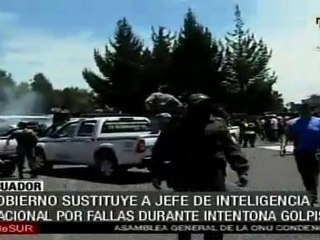 Gobierno ecuatoriano sustituye a jefe de inteligencia nacional por fallas durante intento golpista