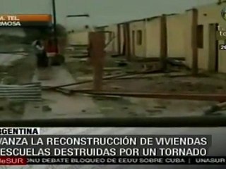 Avanza reconstrucción de viviendas y escuelas en Pozo del Tigre
