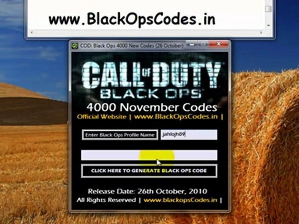 The Online Gamer Part 2 Black Ops Codes Leaked FREE DOWNLOAD
