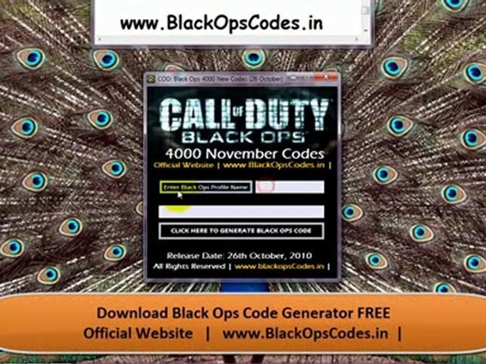 BLACK OPS CODE GENERATOR + DOWNLOAD BLACK OPS GAMES CODES
