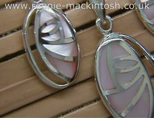 Charles Rennie Mackintosh silver jewellery set DSG105