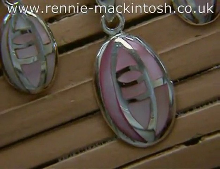 Charles Rennie Mackintosh silver jewellery set DSG104
