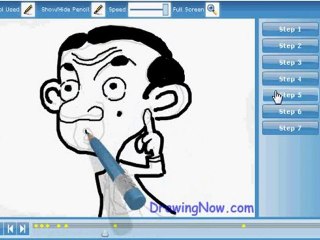 How to draw Mr Bean