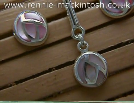 Charles Rennie Mackintosh silver jewellery set DSG101
