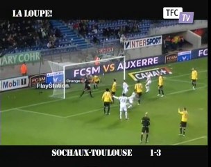 Loupe des actions Sochaux Toulouse 1 - 3