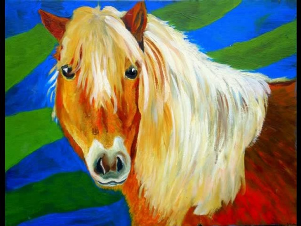 Peintures de Nathalie Souin:Animaux :chevaux,chiens et chats