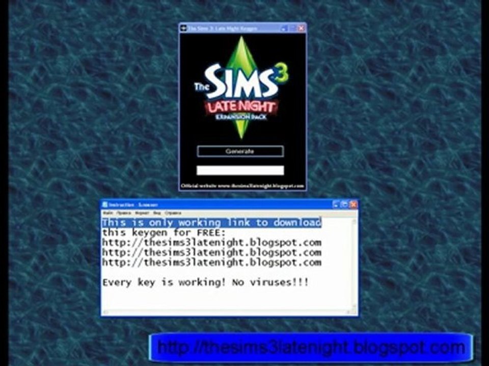 Free Keys for Sims 3 Late Night