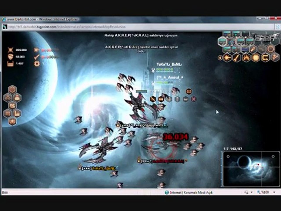 darkorbit tr3 MMO BASKINI