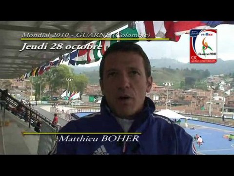 COURSE - CHAMPIONNAT DU MONDE 2010 - Interview de Matthieu Boher