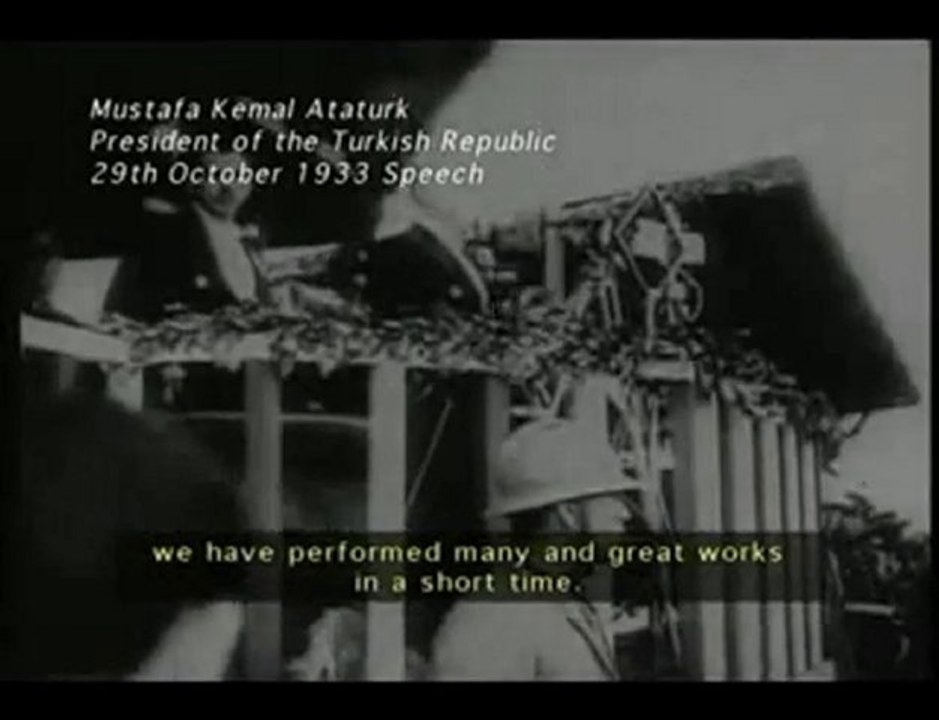 29 EKİM 1933 ATATÜRK'ÜN ULUSA SESLENİSİ