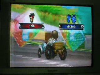 delire avec thib sur mario kart wiiiiiiiii