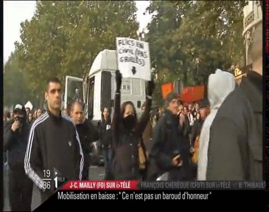 I télé propose une vidéo reportage "Police Casseur ?"