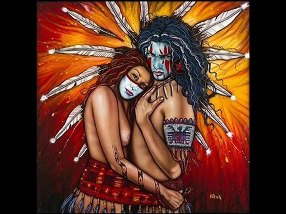 couple indein et loup