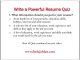 How to write a powerful resume- Write a powerful resume- wr
