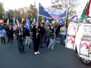 manif le 28 octobre a saint-quentin syndicat sud vidéo 2